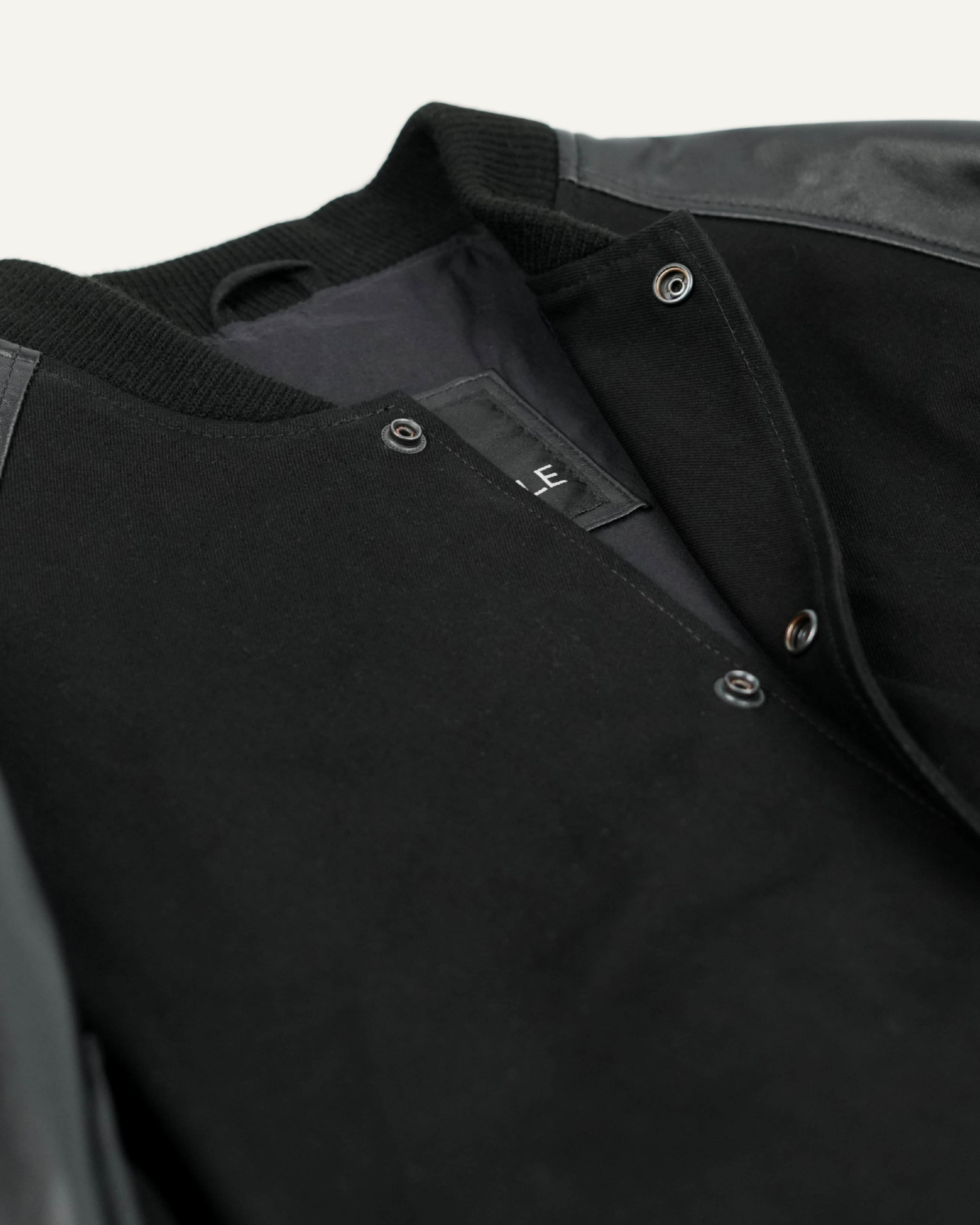 Recycled Denim Leather Jacket