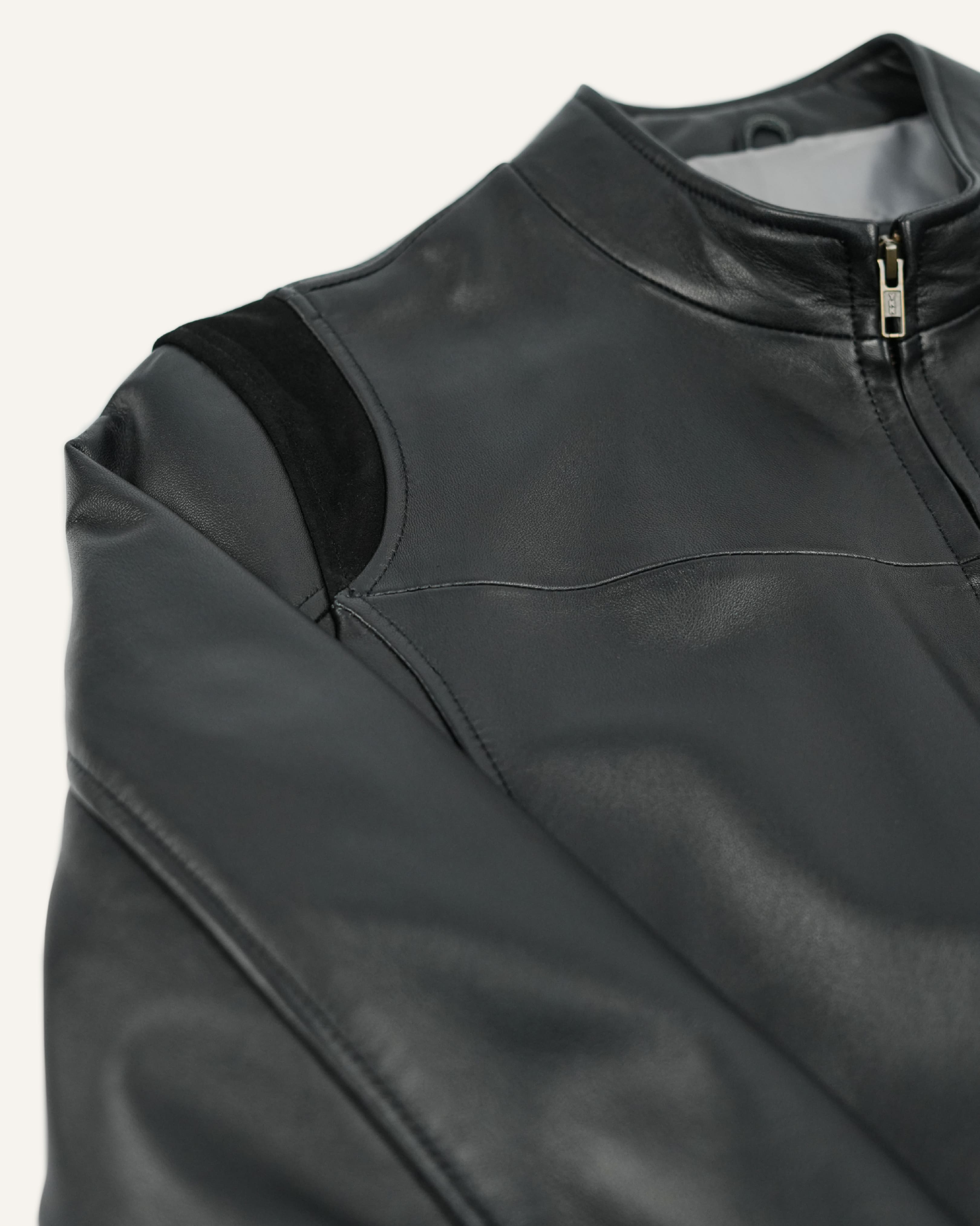 Black Hooper Leather Jacket