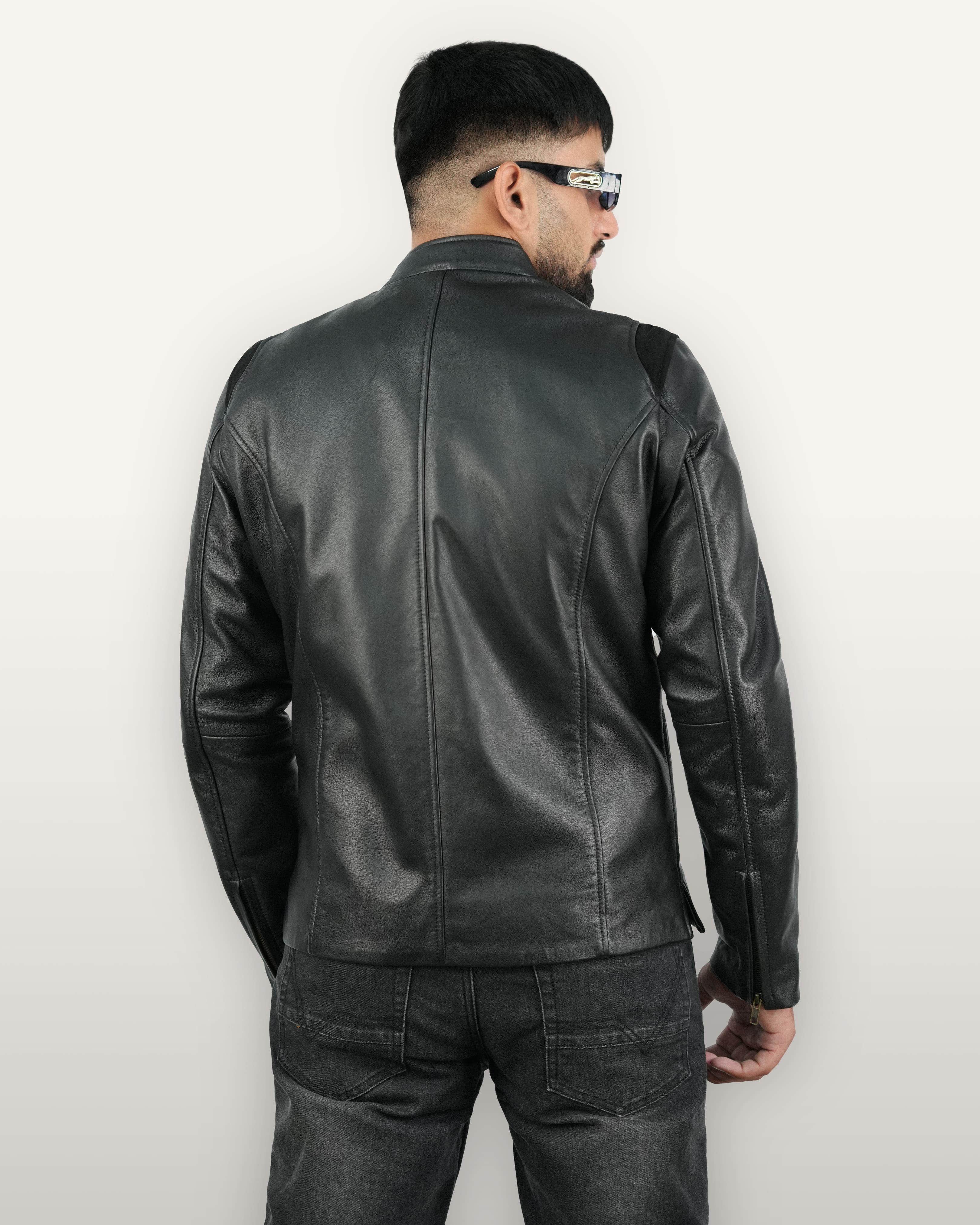 Black Hooper Leather Jacket