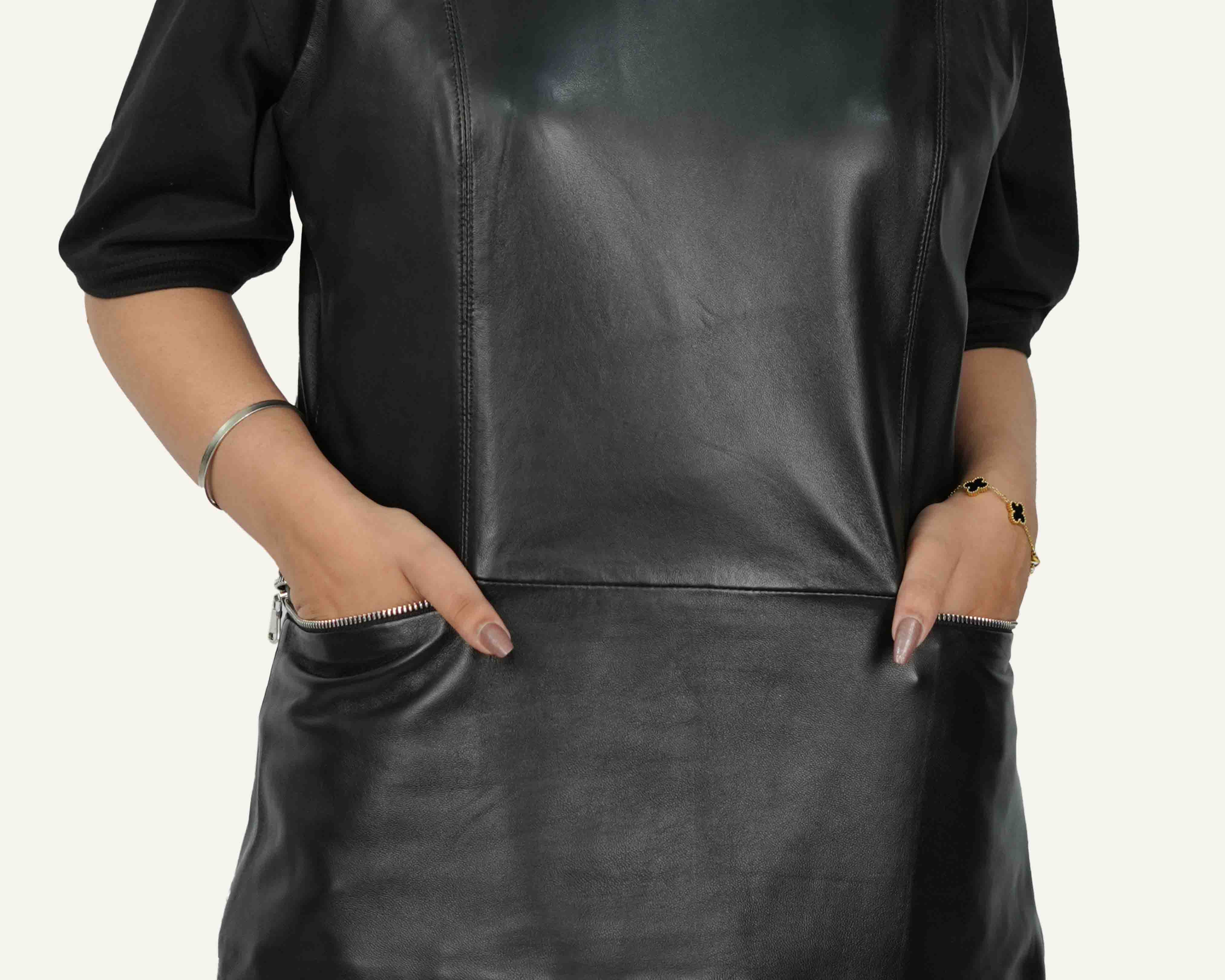 Black Leather Skirt