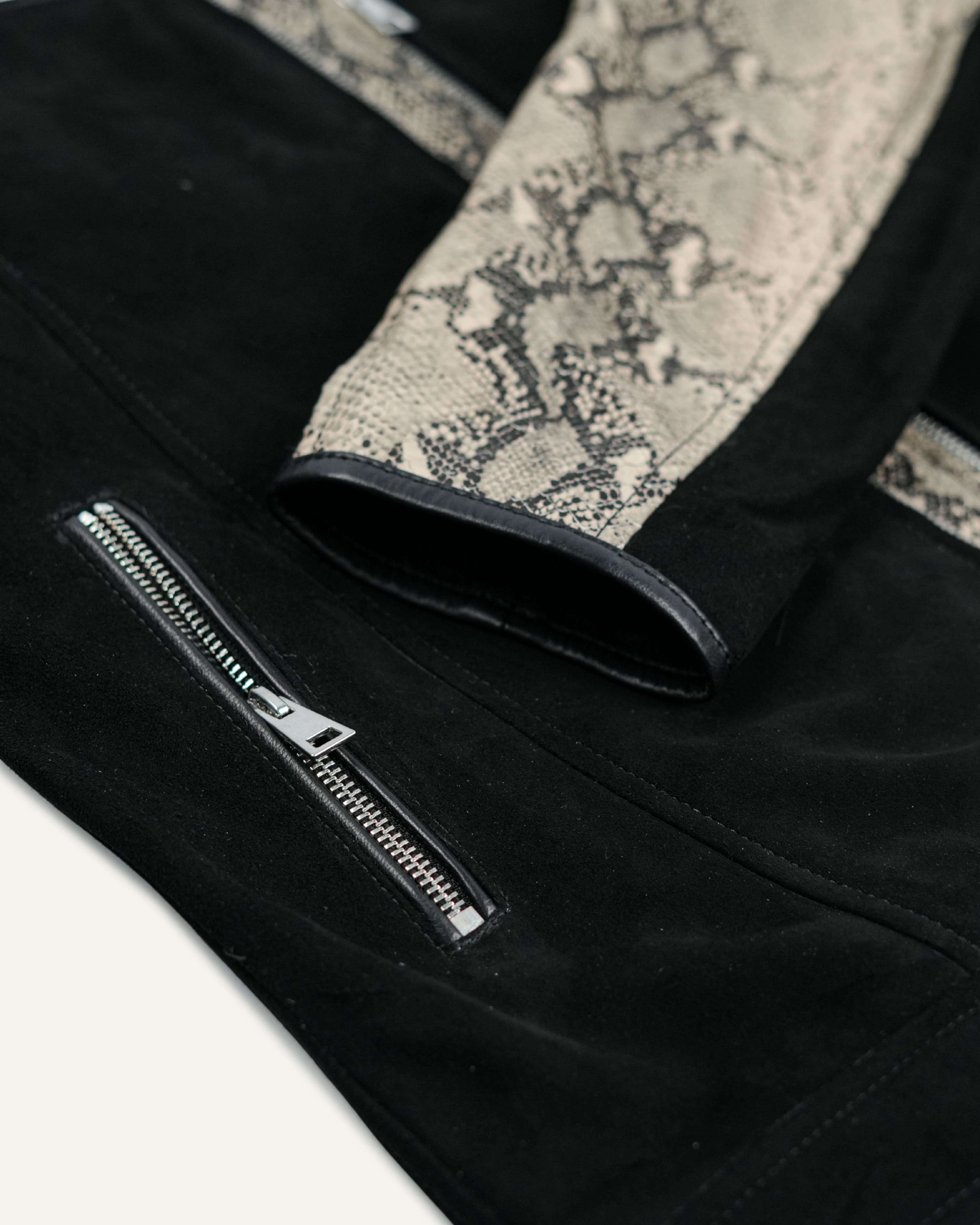 Black Suede Fashion Jacket