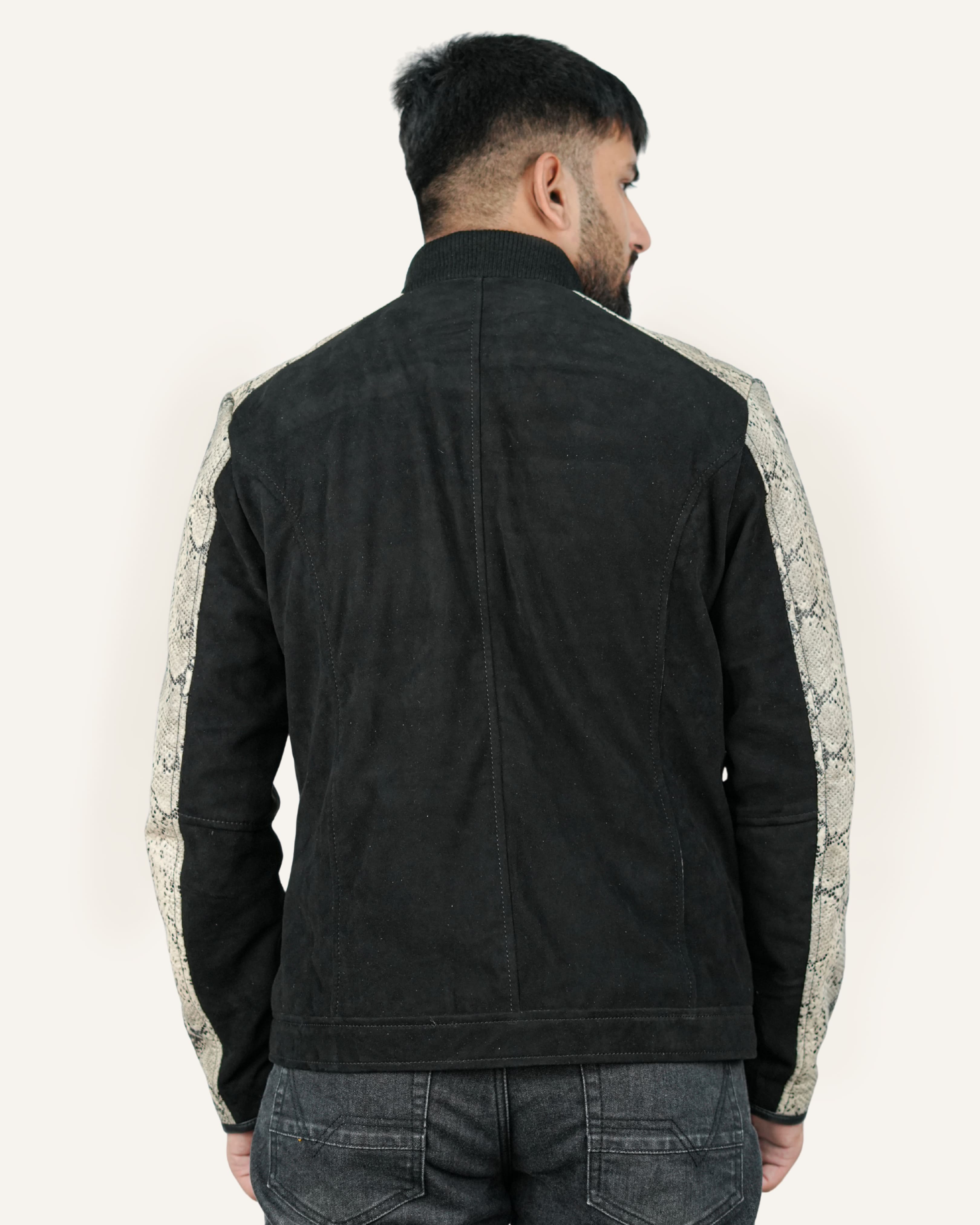 Black Suede Fashion Jacket