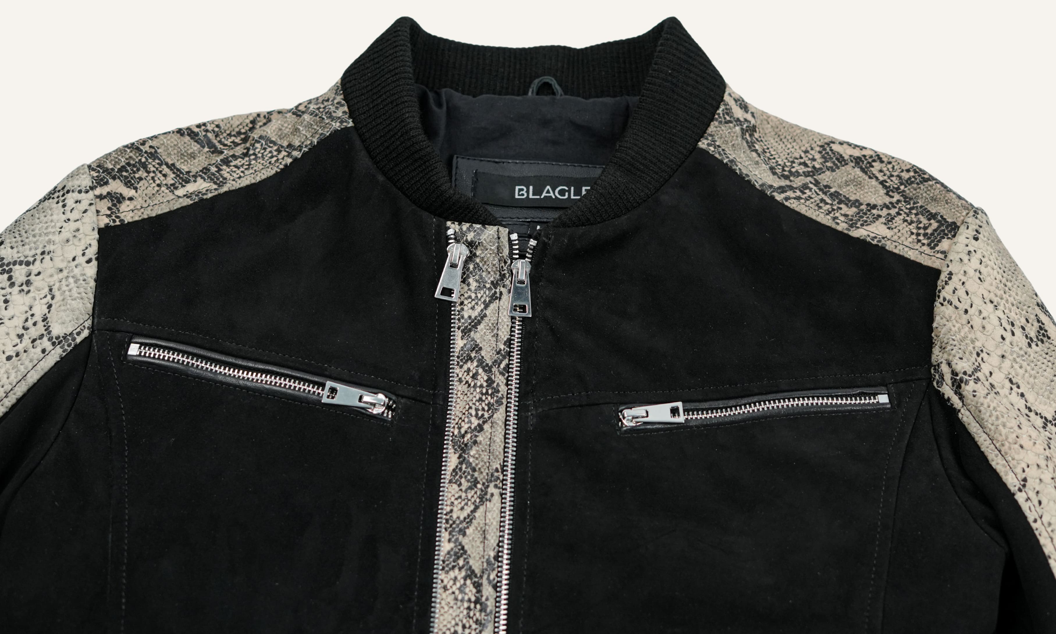 Black Suede Fashion Jacket