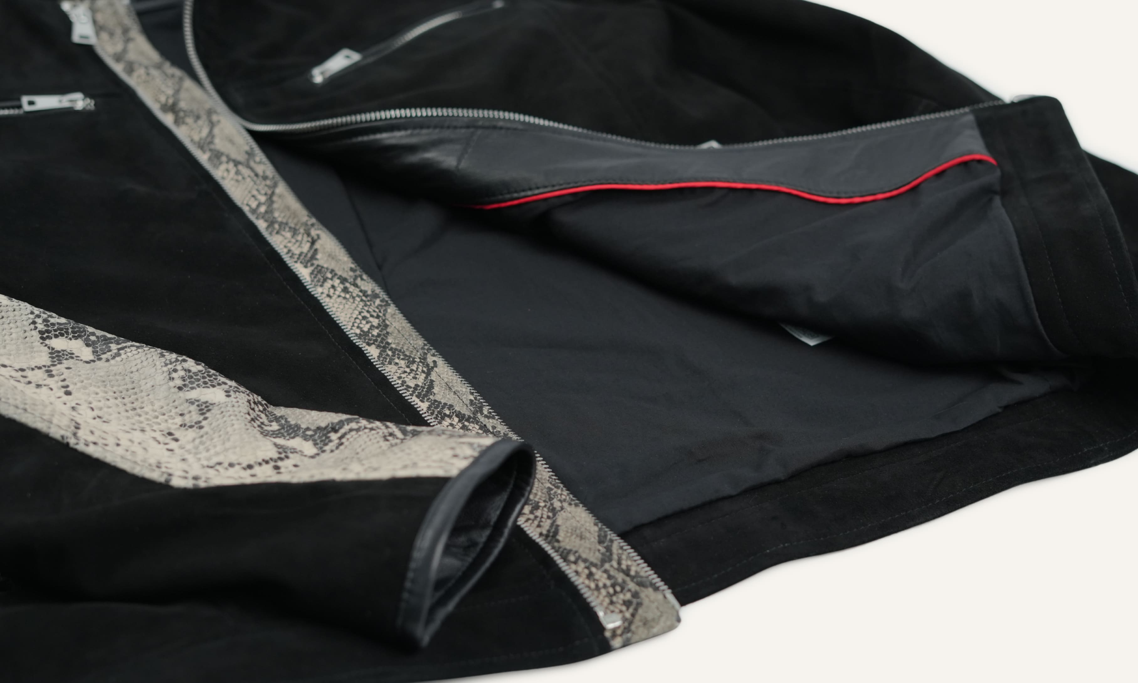 Black Suede Fashion Jacket
