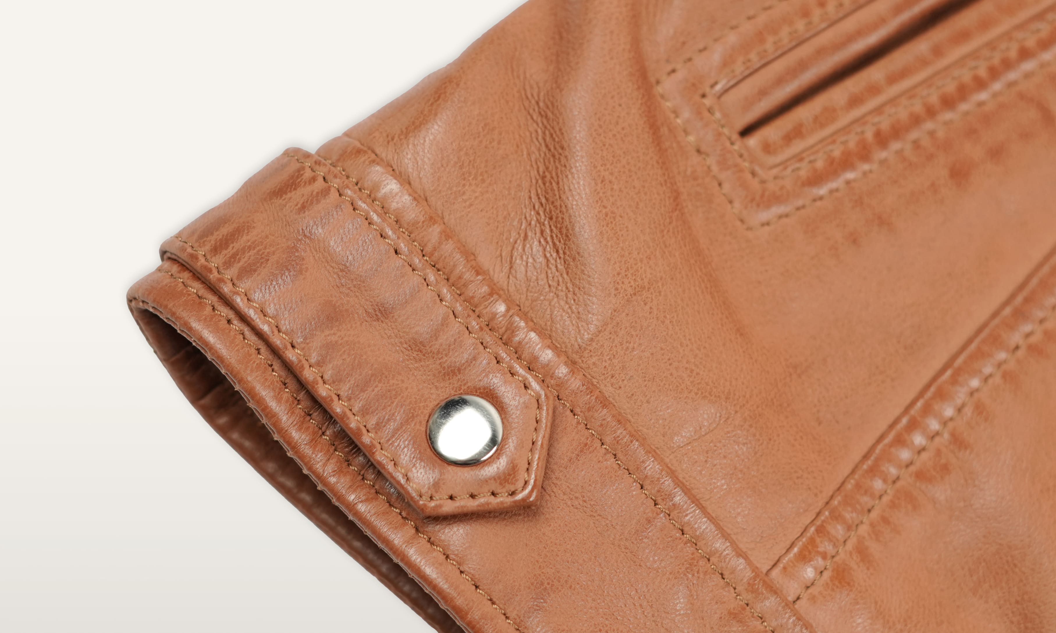 Brown Women Lamb Leather Jacket