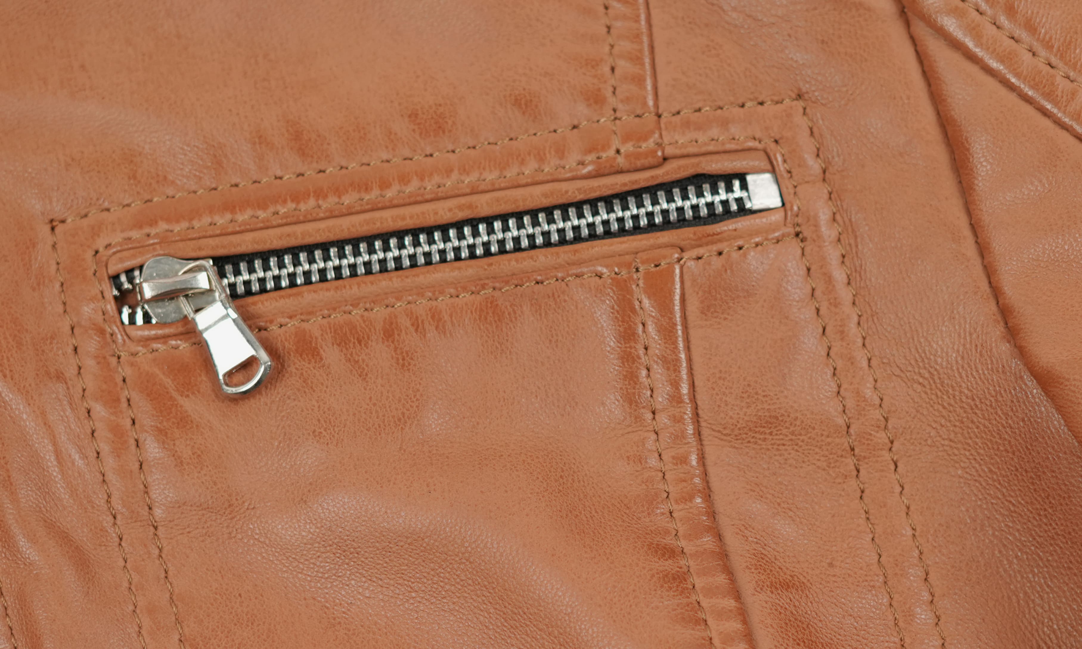 Brown Women Lamb Leather Jacket