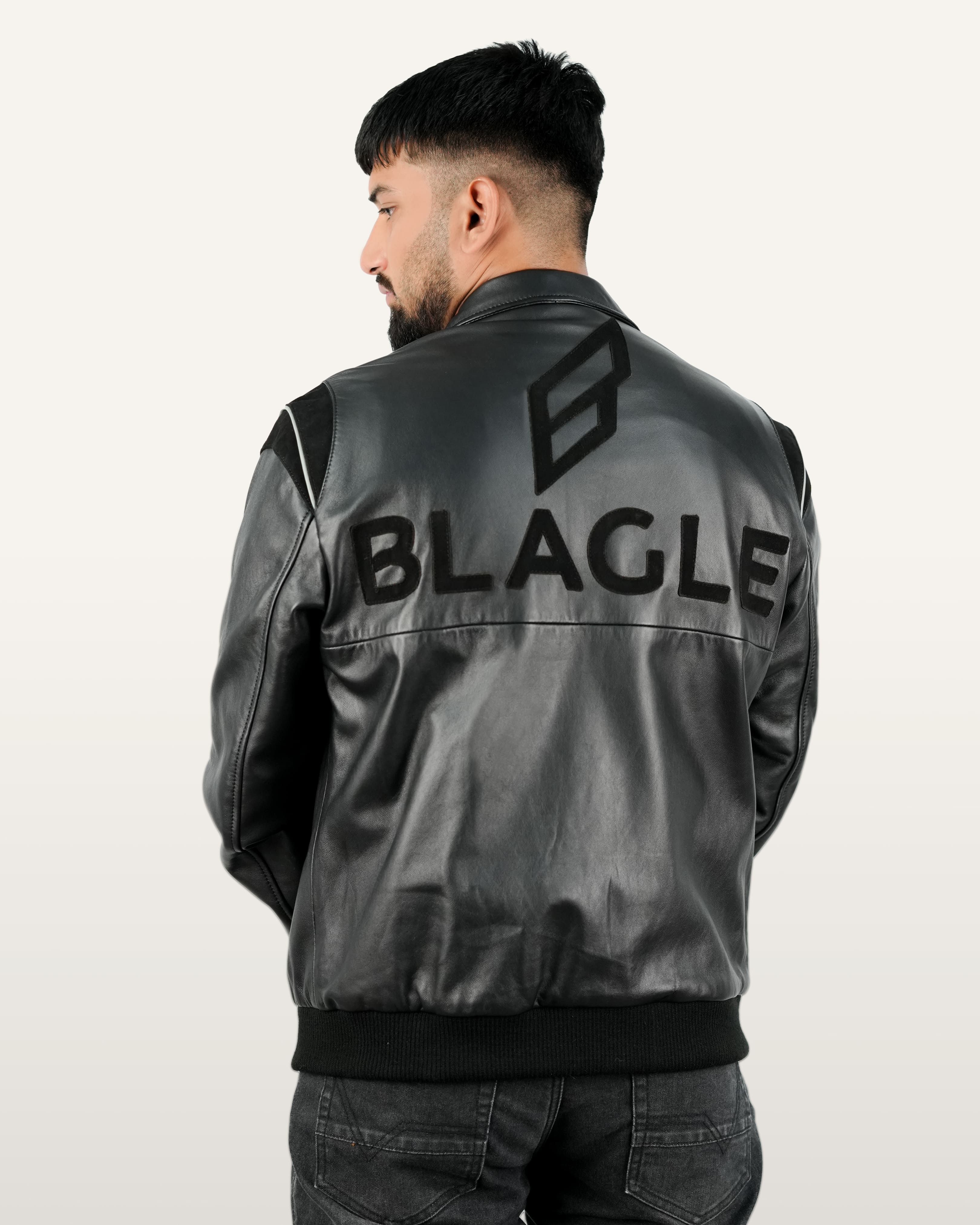 Men Black Leather Jacket