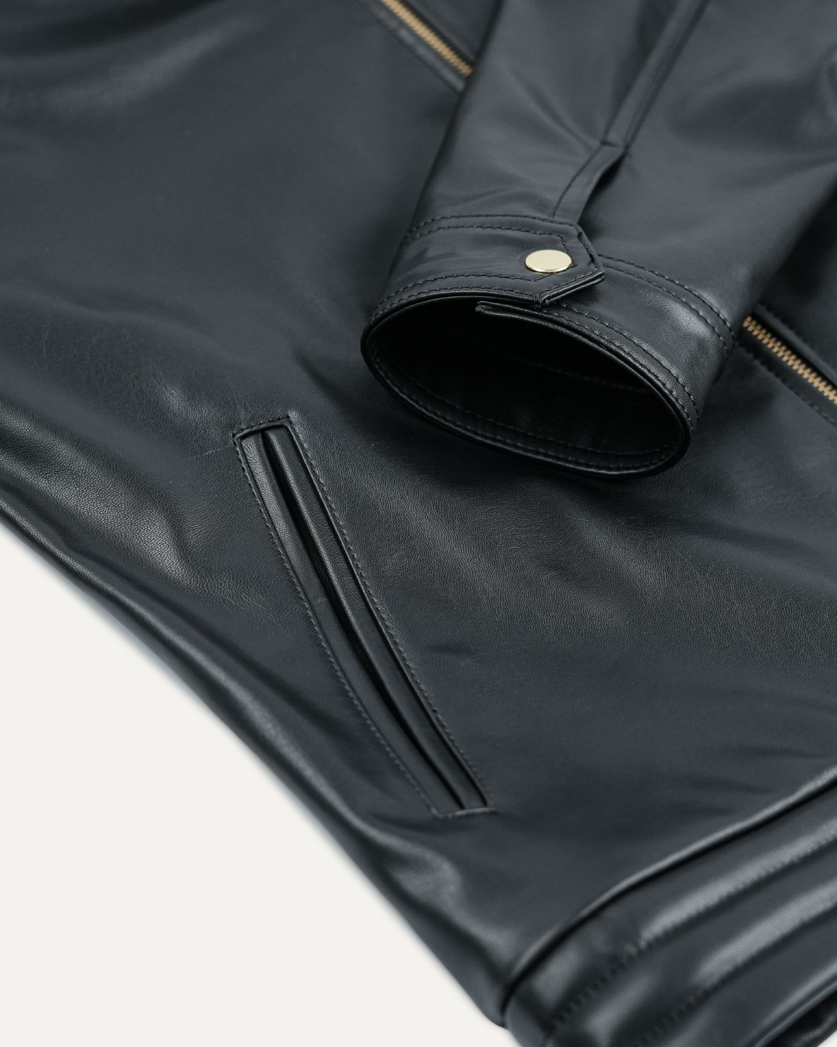 Recycled Men Leather Jacket