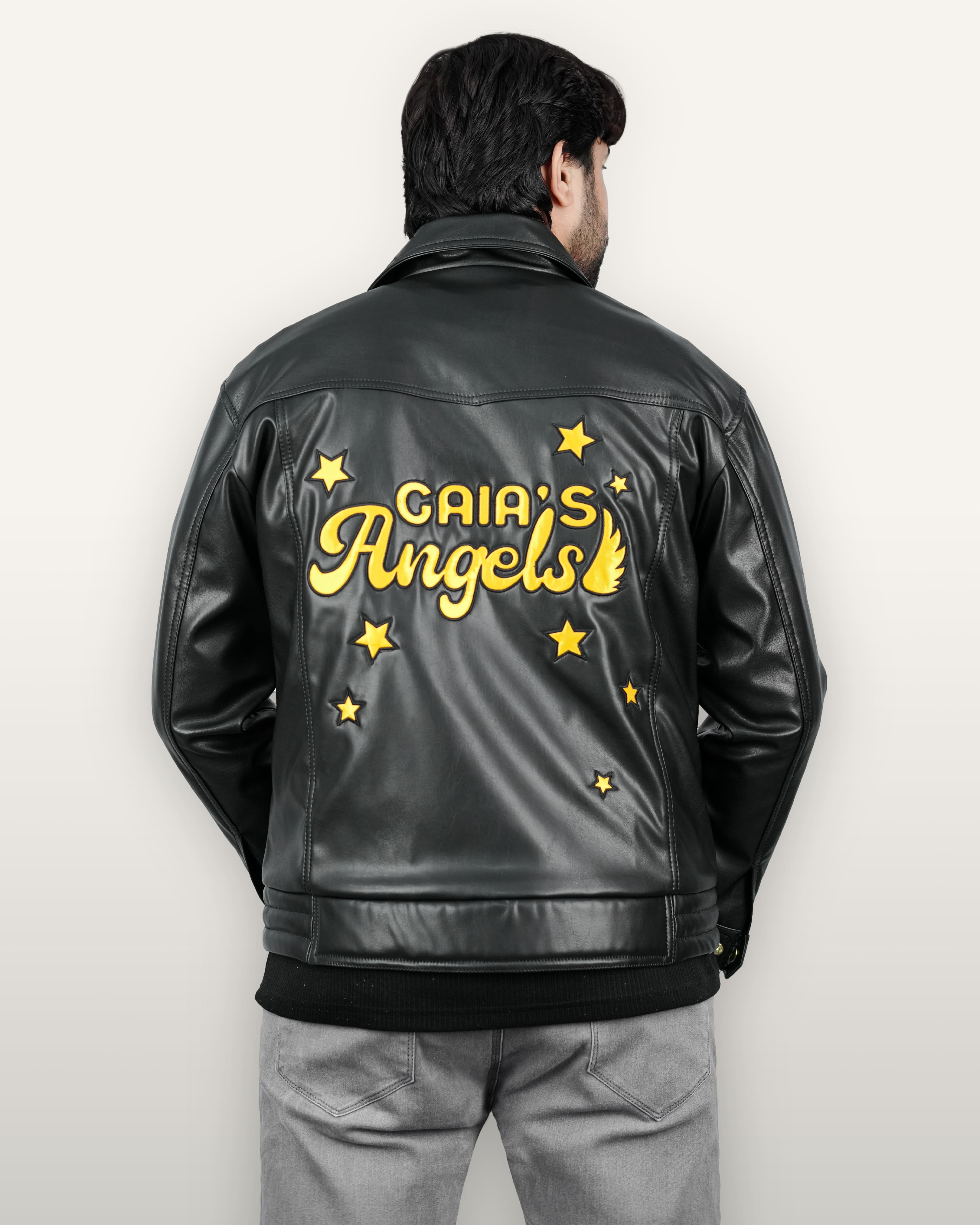 Recycled Men Leather Jacket