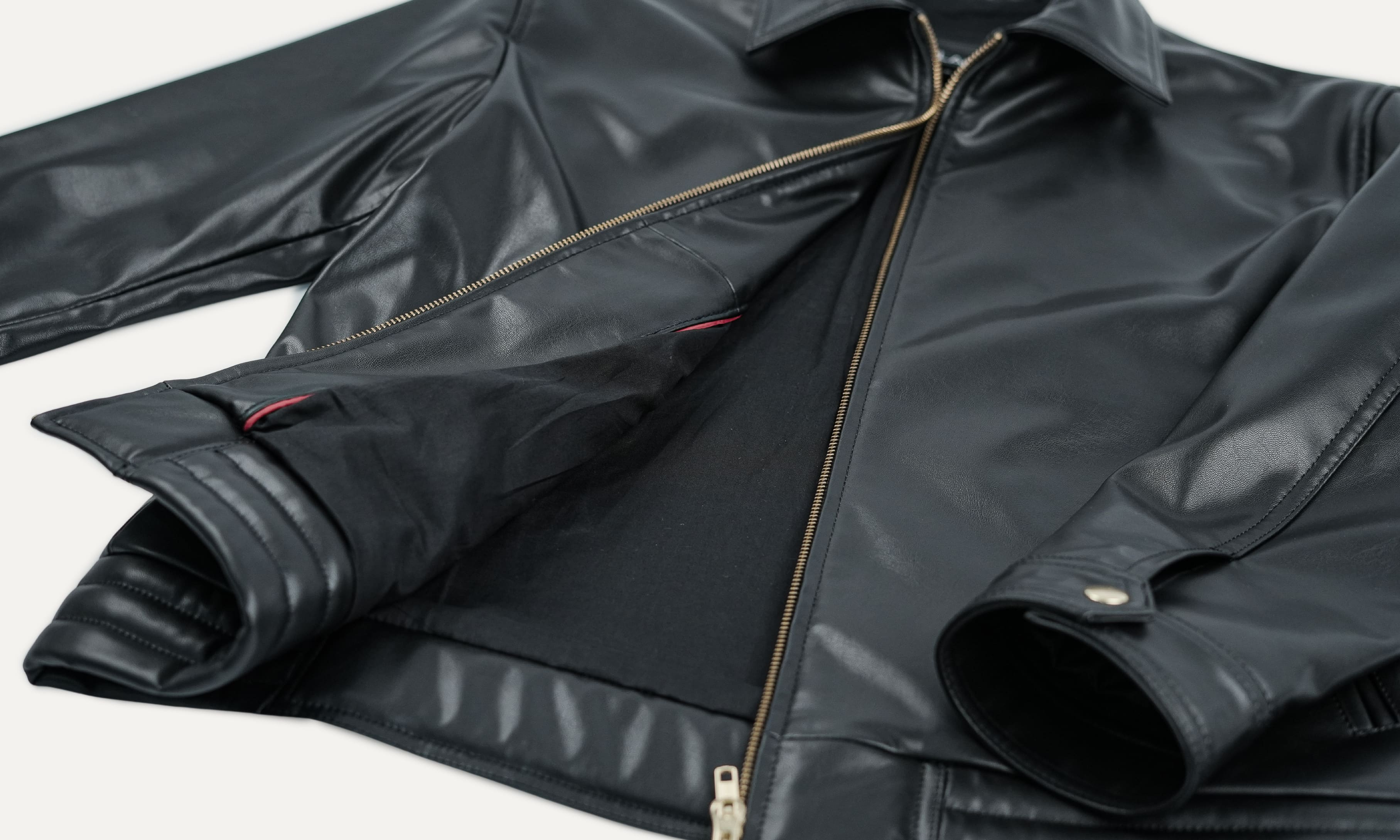 Recycled Men Leather Jacket