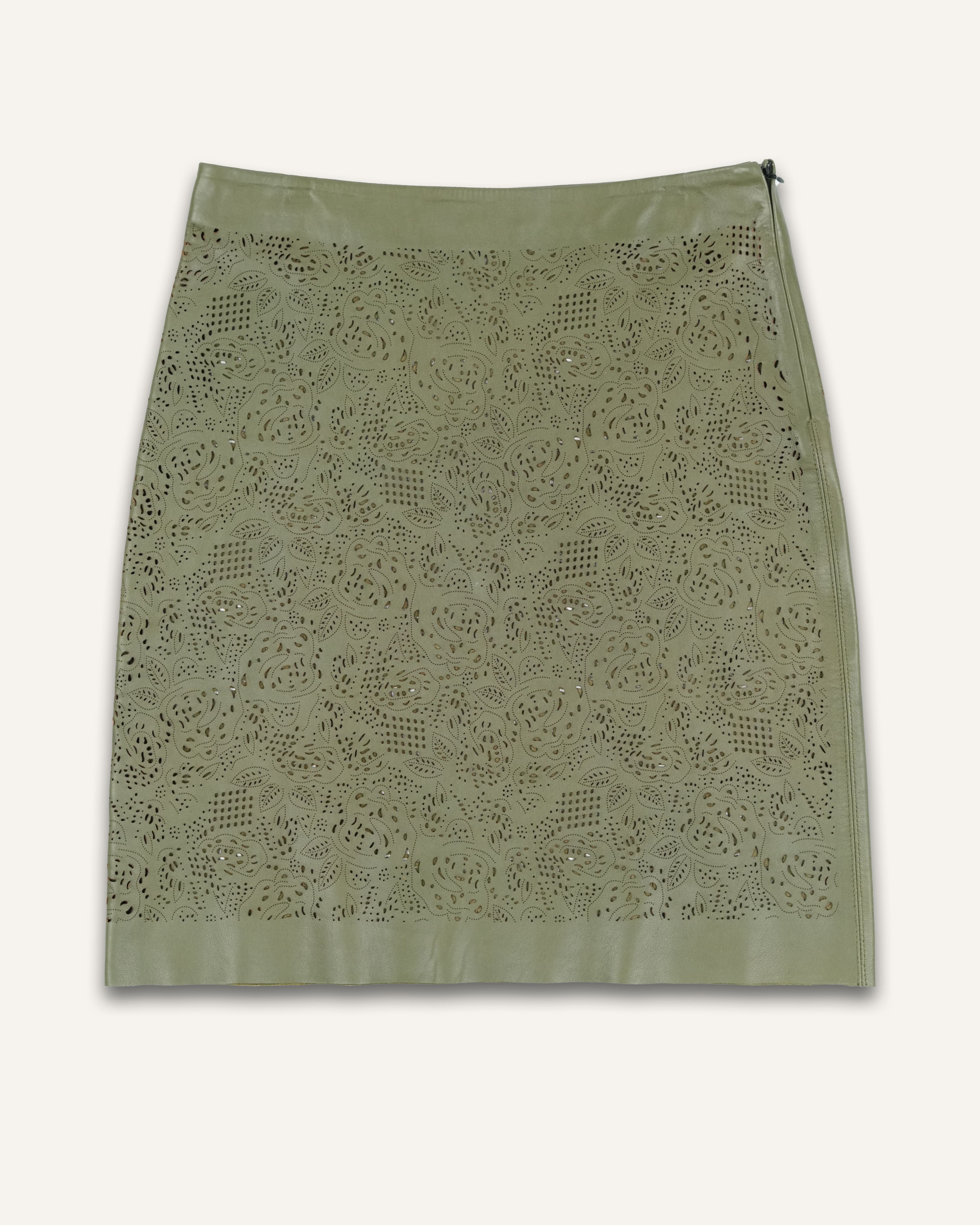 Women Lamb Leather Skirt