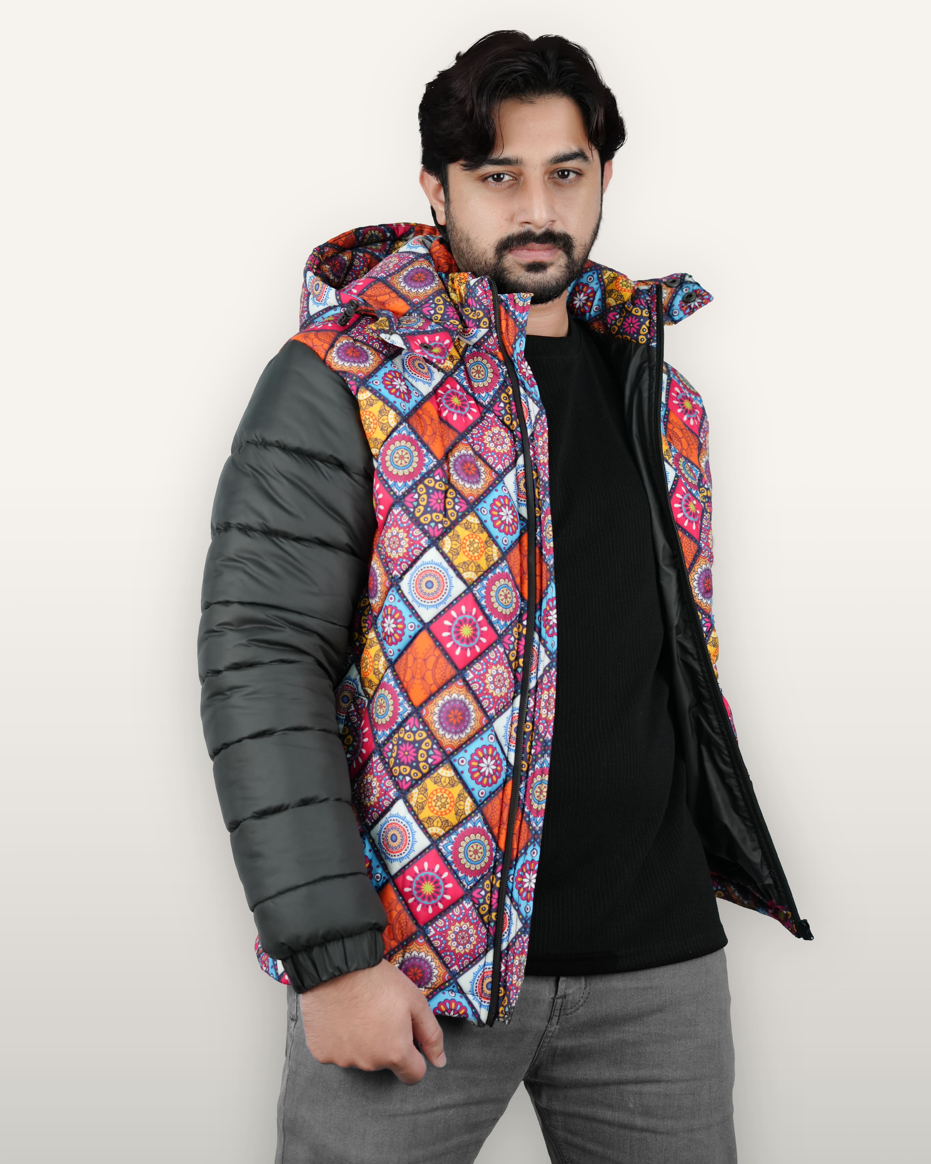 Culture Print Winter Jacket