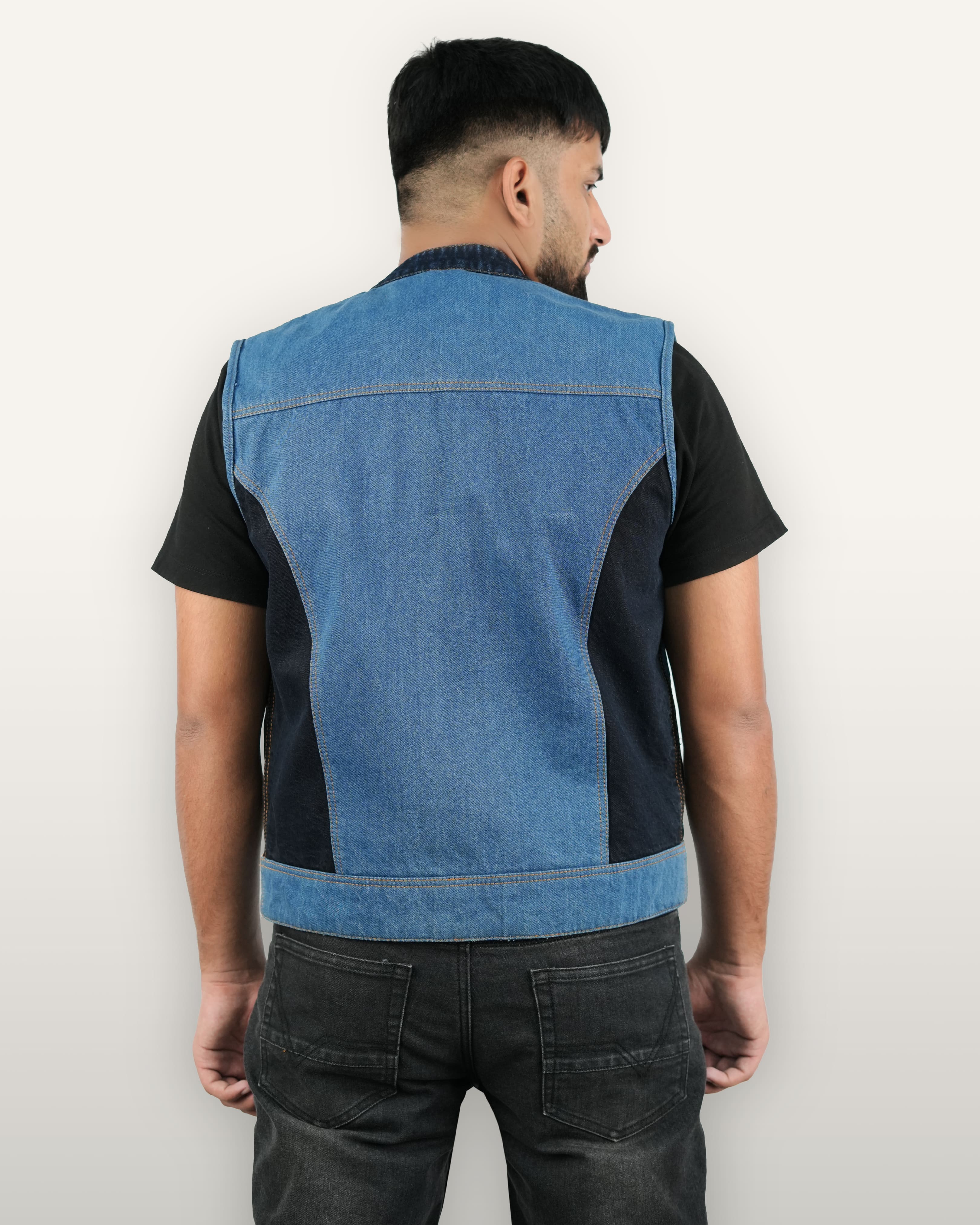 Reused Denim Men Vest