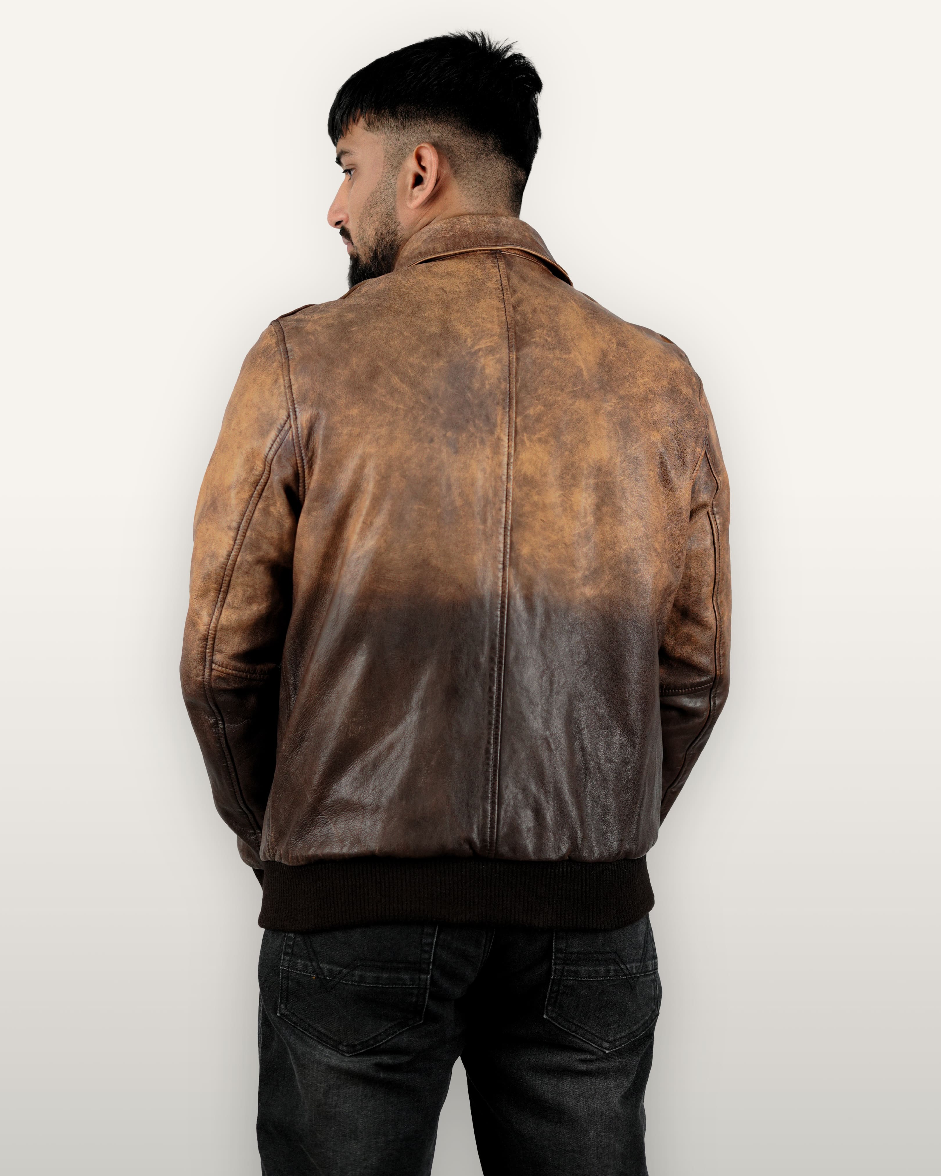 Veg Crust Leather Jacket