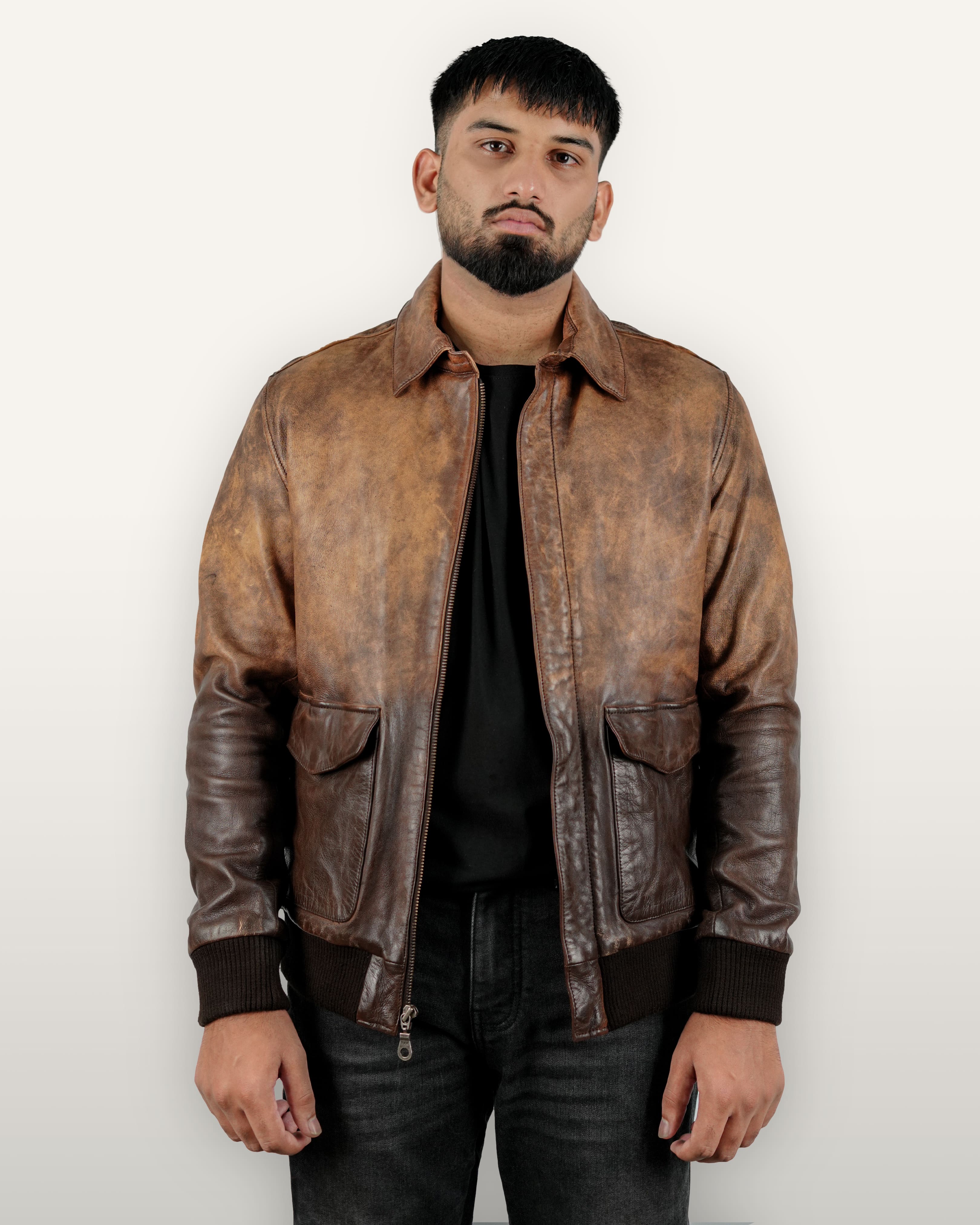 Veg Crust Leather Jacket